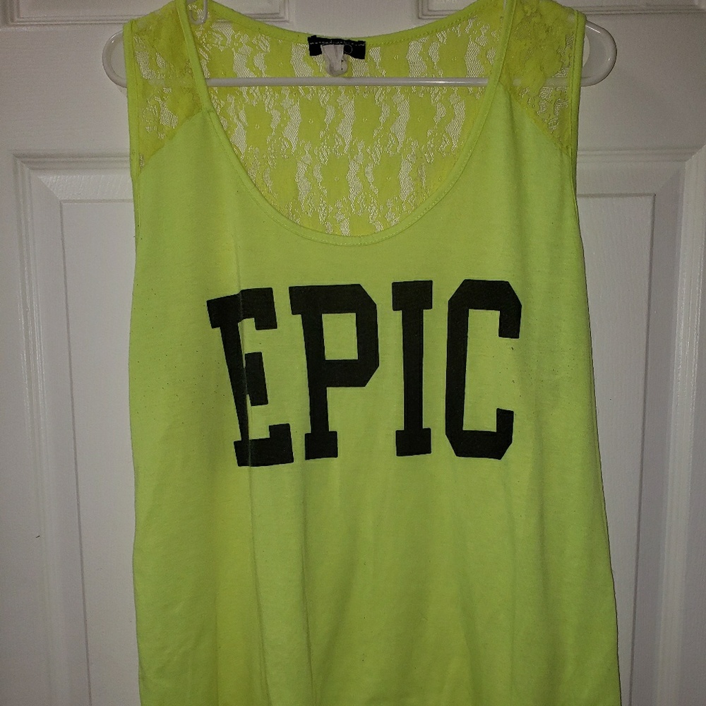 2x lace back Epic tank